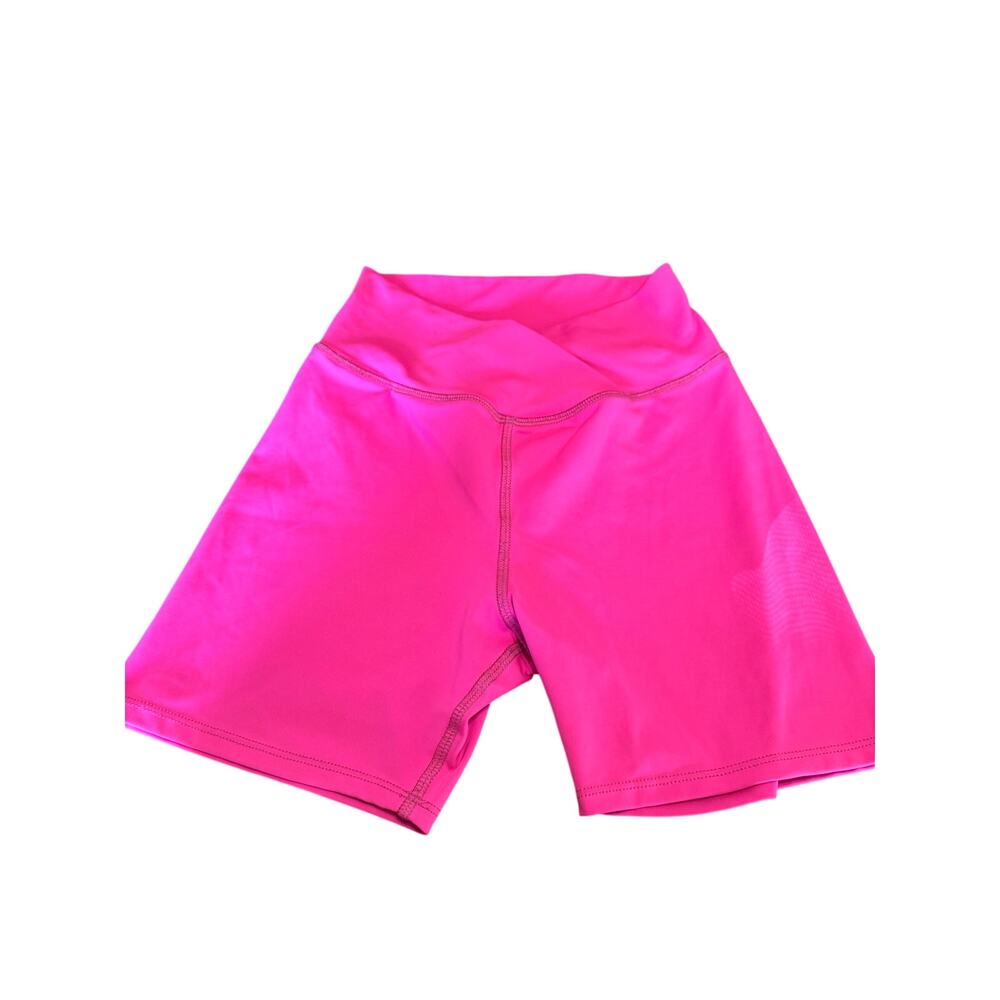 Tiger Friday Adult Small Pink High Waist Biker Shorts Dance Activewear